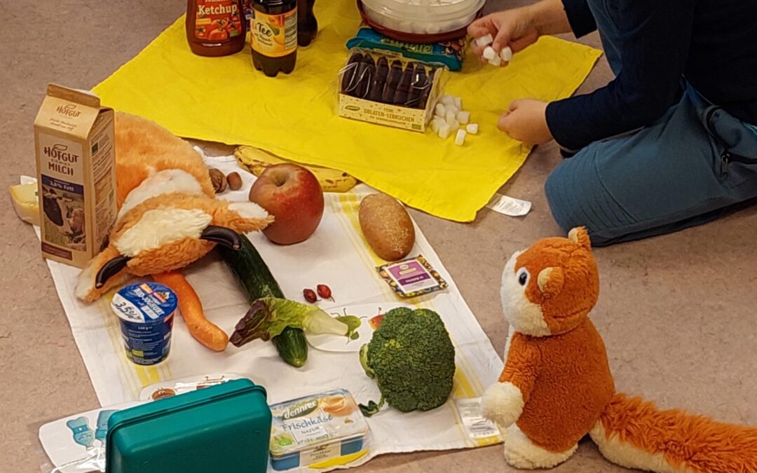 Bio-Pausenbrot-Aktion in den 1. Klassen