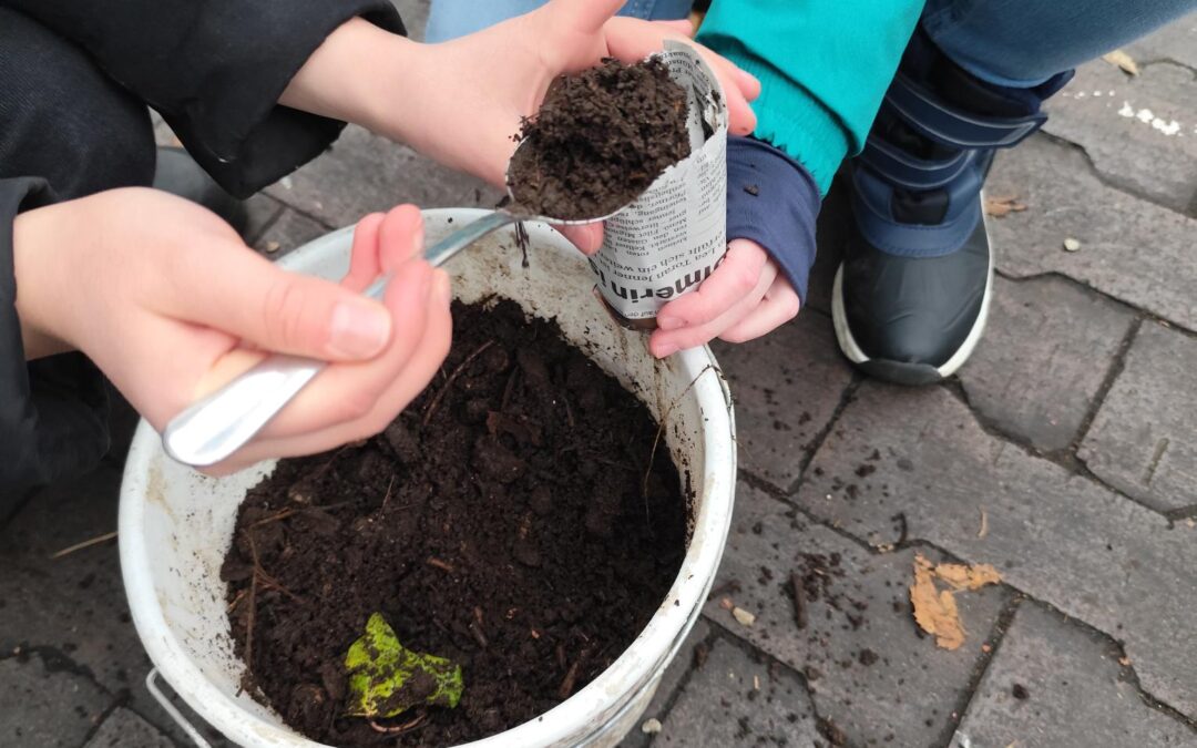 Biomüll-Workshop in der 4c